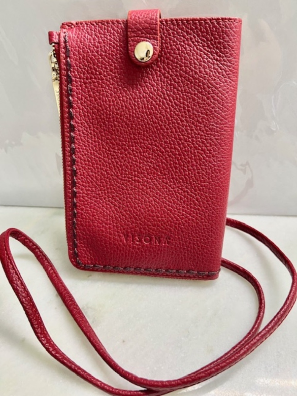 NWOT Visona' by Plinio Visona' Mini Crossbody Snap Bag.
